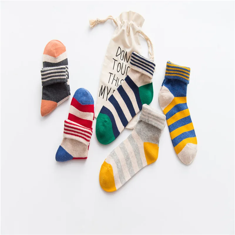 5 пар/упак. новые полосатые простые дышащие тонкие модные бизнес женские удобные