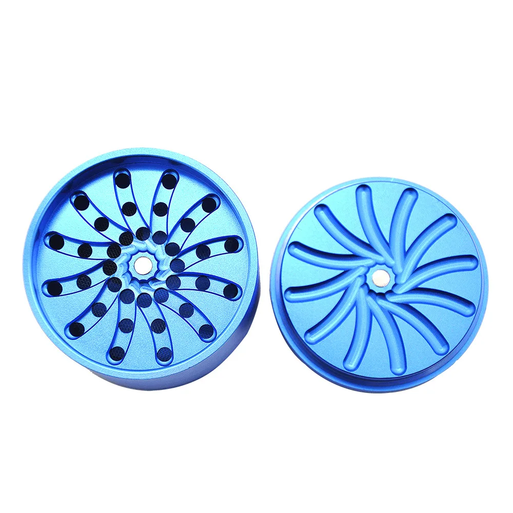 Металлическая шлифовальная машина 63 мм 4-слойная для трав с коробкой хранения