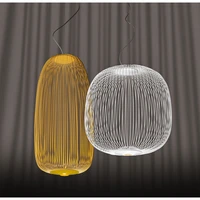 italy birdcage led chandelier hotel project lighting personality style restaurant art light nordic post modern pendant lights