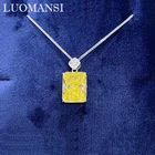 Luomansi 12*15 мм желтая высокая углеродистая женская модель S925 Изящные ювелирные изделия подарок для свадебной вечеринки