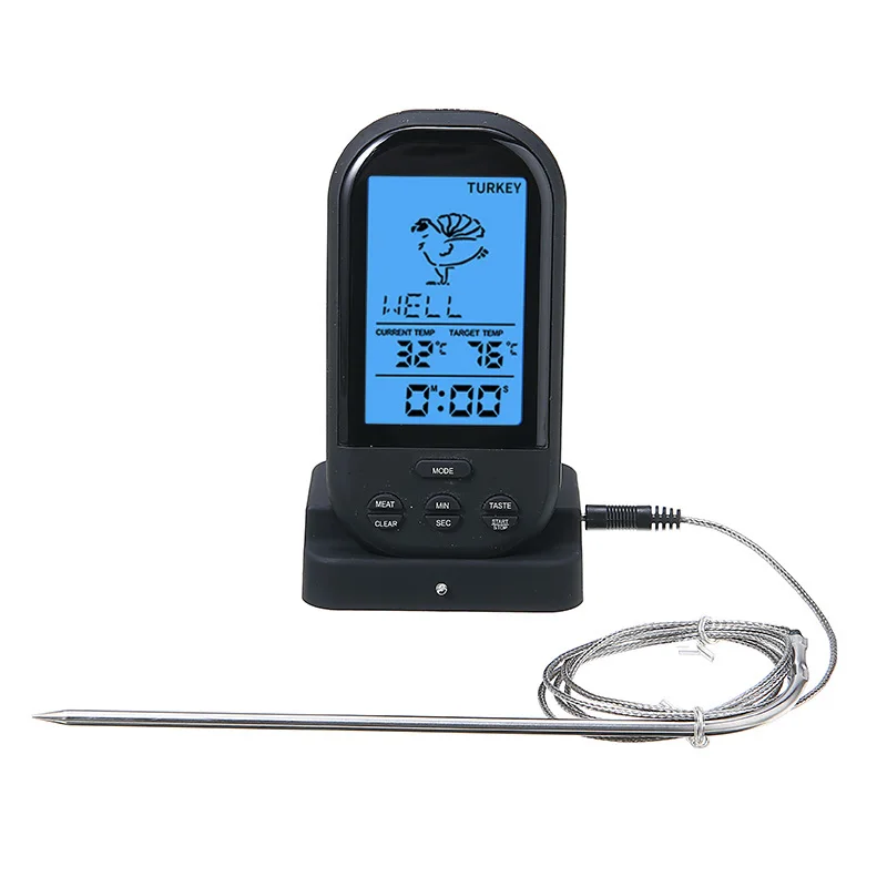 

Wireless Digital Meat Thermometer With Probe Kitchen Oven Food Cooking Meat BBQ Grill Thermometer For Oven Microwave Baking