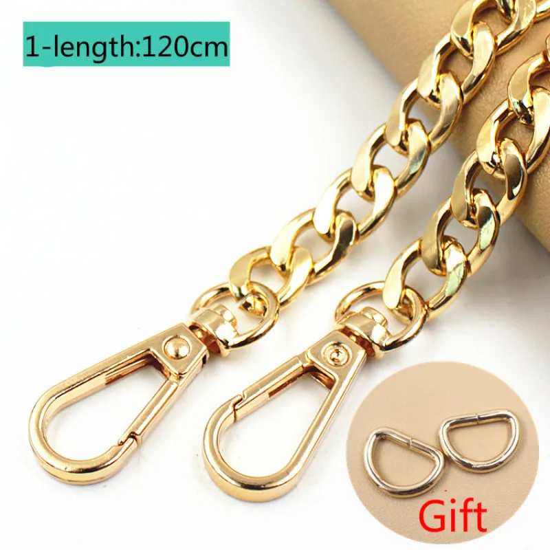 Модная длинная Сумочка с металлической цепочкой 120 см сменная ручка на ремне для