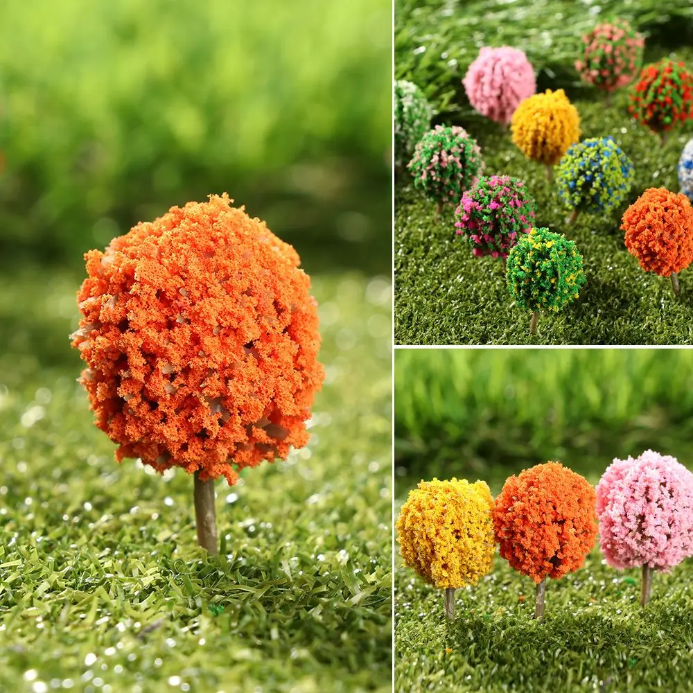 

for Kids Multicolors Building Landscape Accessories Railroad Decoration Artificial Scenery Trees Miniature Flower Tree
