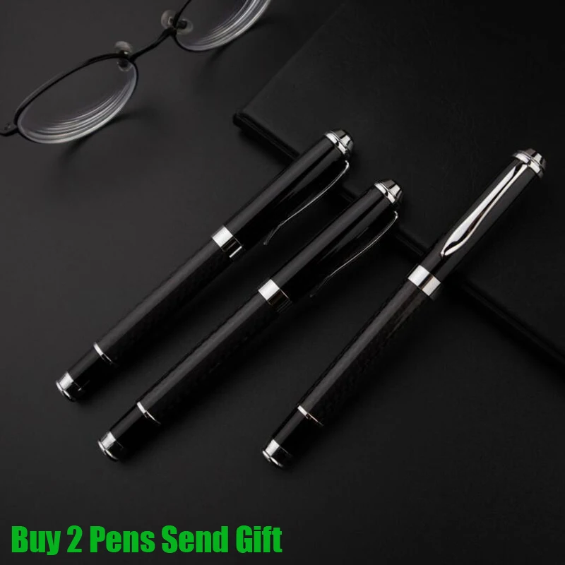 

Carbon Fiber High Quality Writing Roller Ballpoint Pen Business Men Signature Writing Pen Buy 2 Send Gift