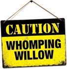 Внимание, Whomping ива, винтажный Алюминиевый металлический жестяной знак Предупреждение новый знак, плакат на стену в стиле ретро, вывеска для использования в любом месте 20x30 см