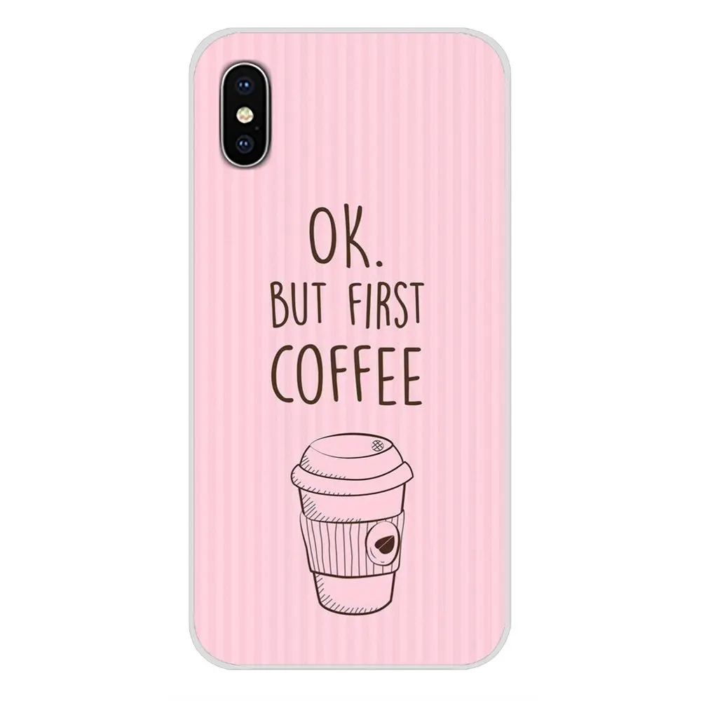 Чехол-книжка для Samsung Galaxy J1 J2 J3 J4 J5 J6 J7 J8 Plus 2018 Prime 2015 2016 2017 Ok But First Coffee | Мобильные