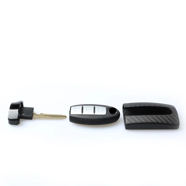 

Carbon Fiber Smart Remote Key Fob Case Bag Key Shell Holder Cover For NISSAN R35 GTR G-TR 370Z 350Z