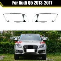 auto head lamp light case for audi q5 2013 2017 car front headlight lens cover lampshade glass lampcover caps headlamp shell