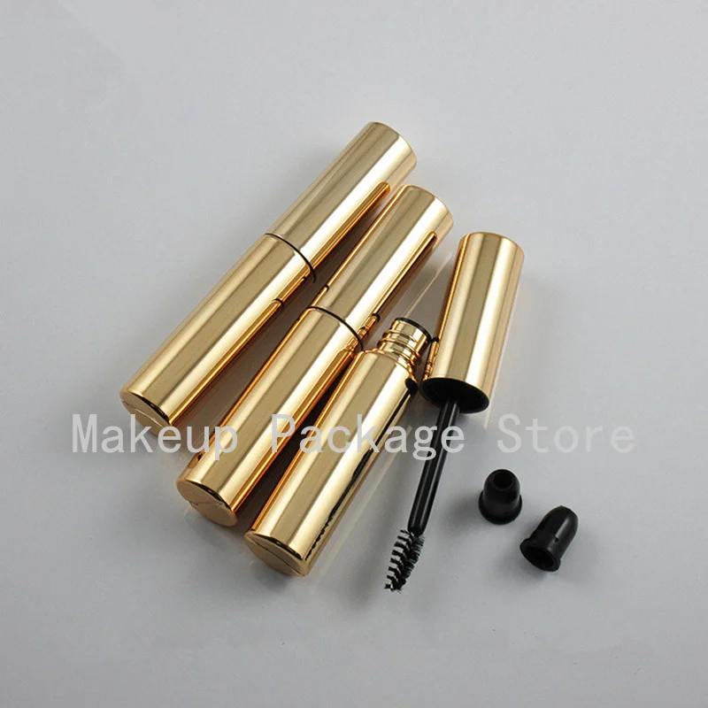 

Wholesale 8ML Empty Mascara Tube Packing Eyelash Vial Liquid Bottle Sparkly Gold Mascara Tubes Refillable Bottle Makeup Tools