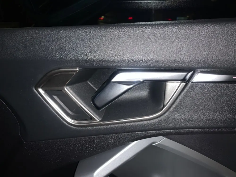 

For Audi Q3 F3 2019 2020 Stainless steel Interior Door Handle Cover Trim Frame Sticker Decoration Interior Accessories