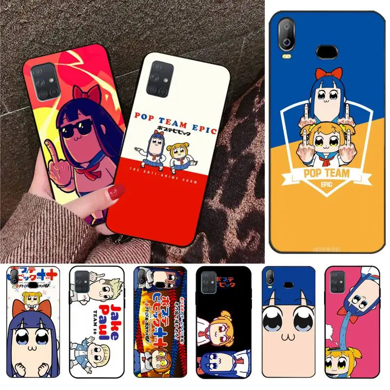 CUTEWANAN мультфильм поп команда Epic черный ТПУ мягкий чехол для телефона Samsung A10 A20 A30 A40