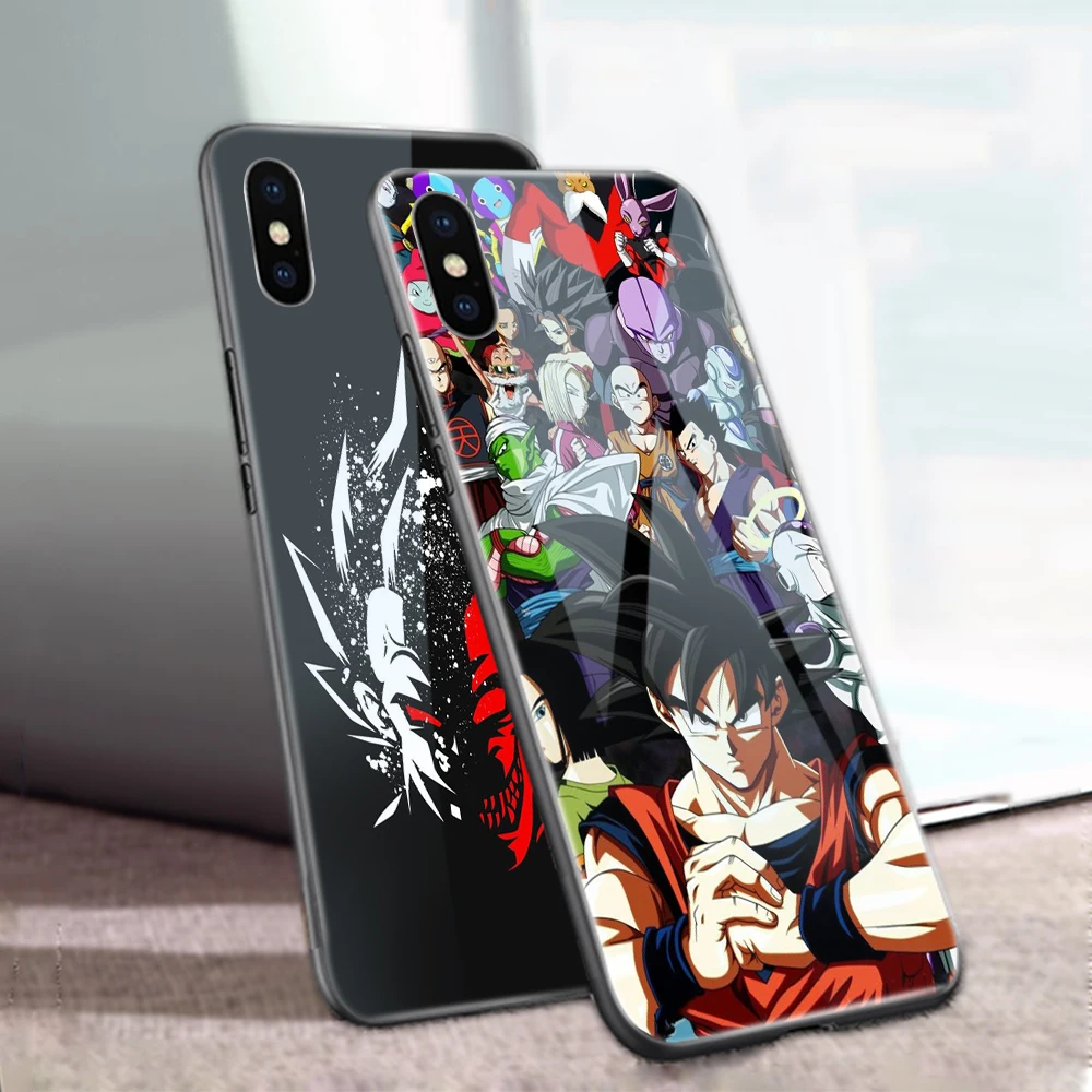 Ciciber чехол для телефона iphone 11 Pro XS Max XR X 7 8 6 6s Plus Dragon Ball супер закаленное стекло Funda
