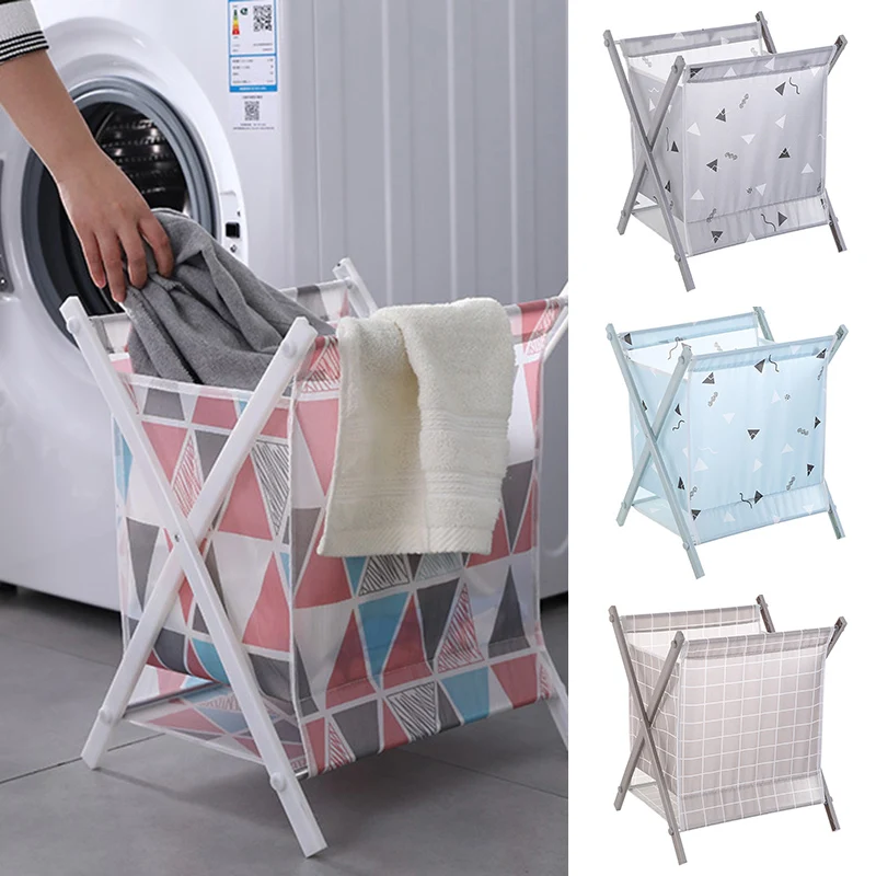 

Foldable Portable Laundry Storage Basket Large Freestanding Clothes Hamper Storage For Home EL