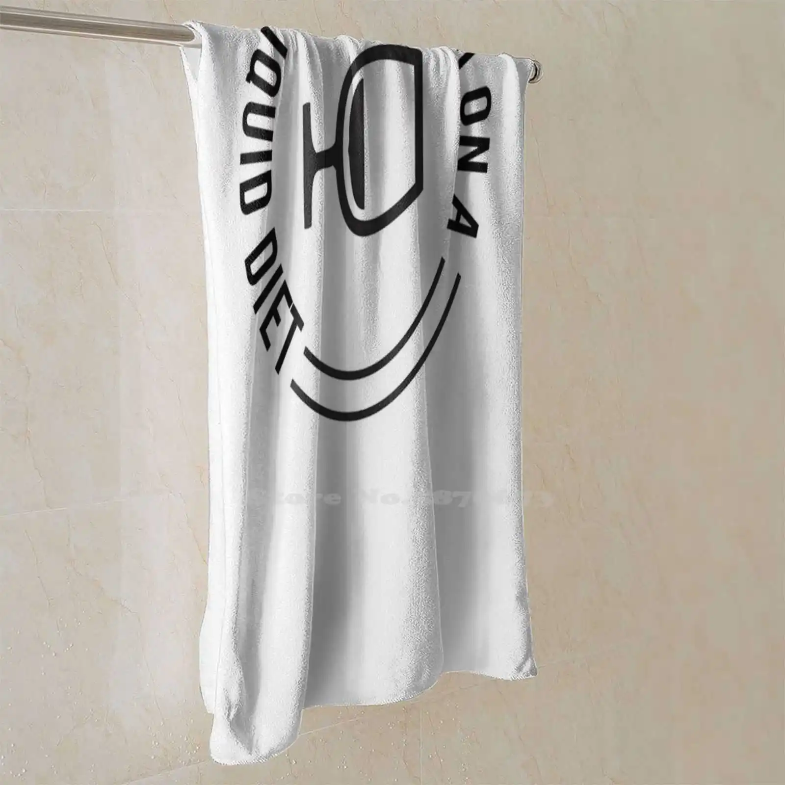 Забавный подарок для любимого коньяк я на жидкой диете полотенце с 3D принтом