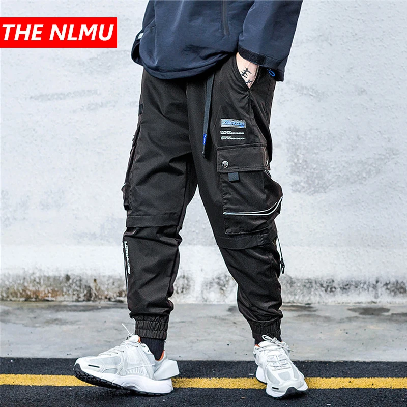 Брюки карго мужские в стиле Харадзюку с карманами|Повседневные брюки| |