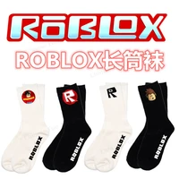 roblox funny socks spring black cool catoon anime hip hop cotton skateboard socks women men new trend hosiery kids lovely gifts