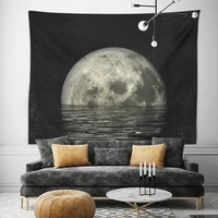 fashionable modern personality black water lunar decoration tapestry wall hanging beach towel shawl drop shipping