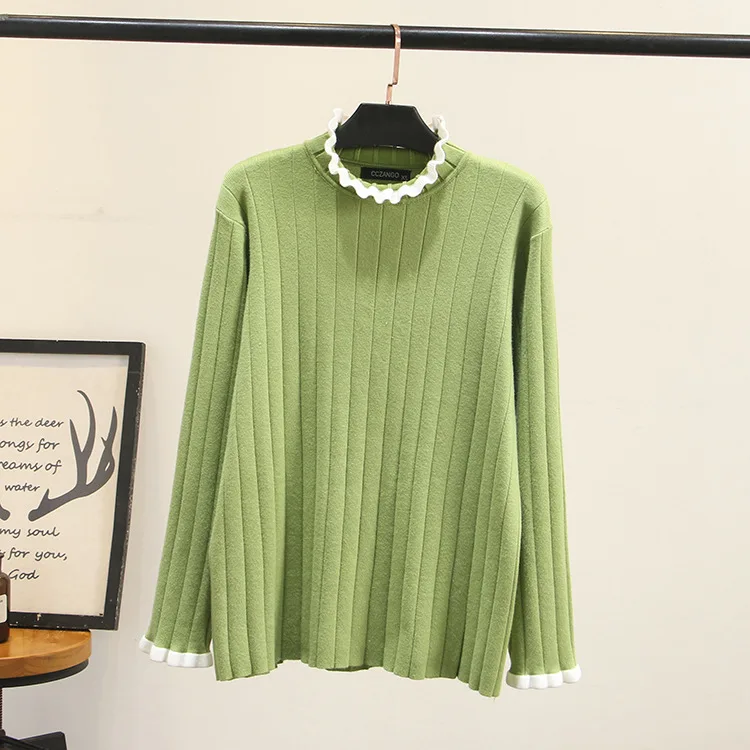 Повседневные незаменимые свитера размера плюс осень 2019 женские модные свободные