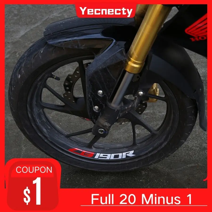 Yecnecty наклейка на колеса мотоцикла запасные части белый + красный Светоотражающая