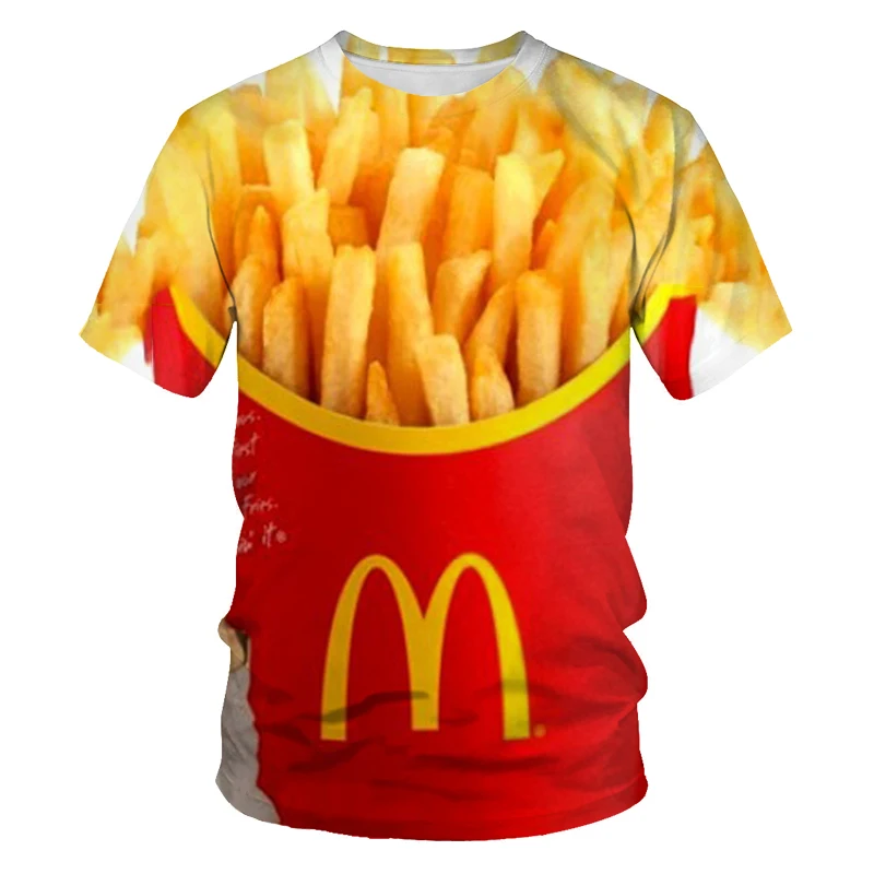 

Summer new men's 3DT shirt, fruit food cartoon high-quality digital printing series, casual comfortable and breathable T-shirt