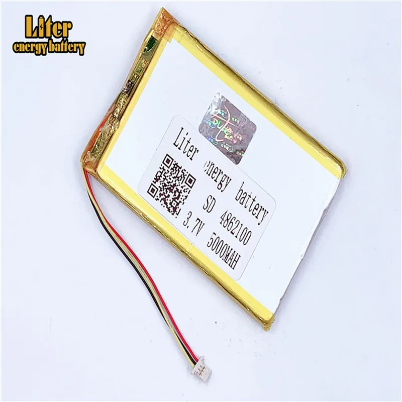 

plug 1.0-3P 4862100 5060100 tablet pc 7 inch high capacity Li-polymer battery 3.7V 5000mAh Li-po battery