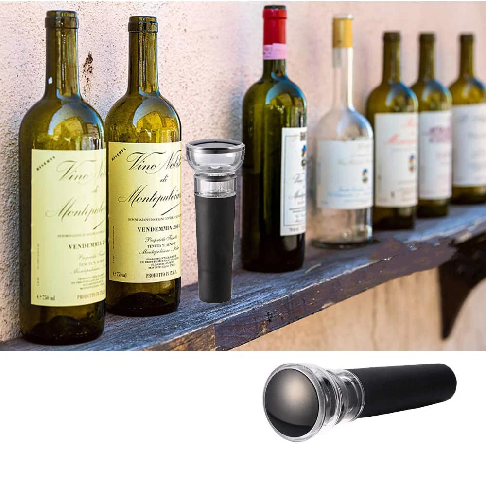 

1Pcs Wine Stoppers Vacuum, Wine Preserver Stopper with Vacuum Pump, Luxury Wine Rubber Stoppers with Air Pump, Stopper Sealer