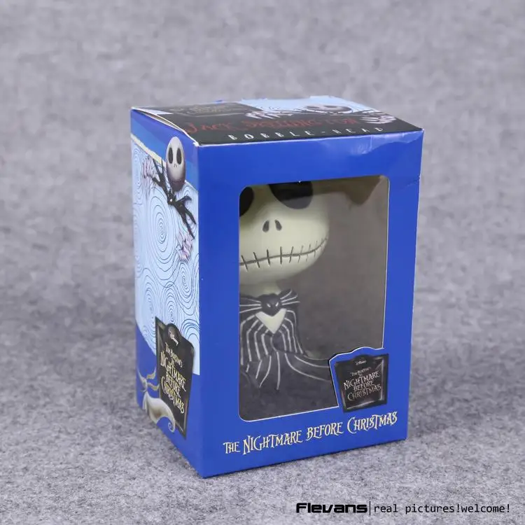 

10cm The Nightmare Before Christmas jack Wacky Wobbler Bobble Head Doll PVC Action Figure Collectible Model Toy