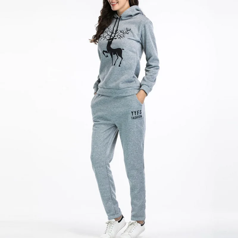 2019 теплый женский спортивный костюм с длинным рукавом полосатый комплект для