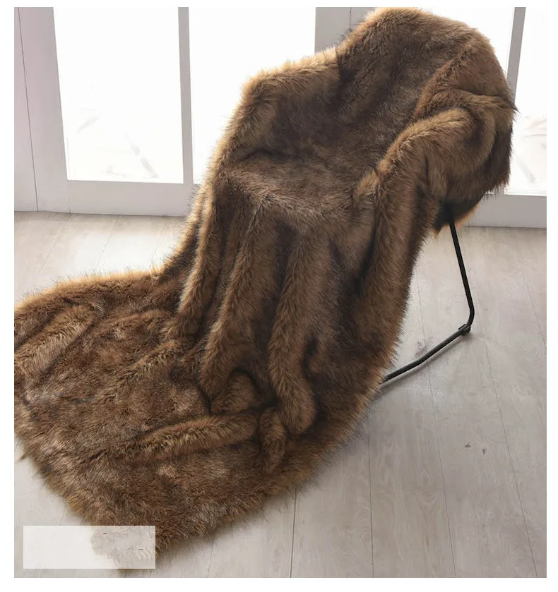 4 5 см ворсовое окрашивание наконечник утолщенная имитация лисьего меха