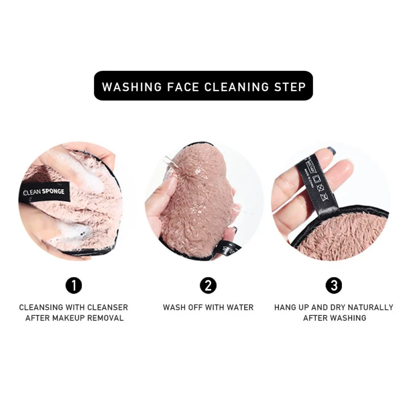 2 шт. мягкая фланелевая губка круглой формы| |