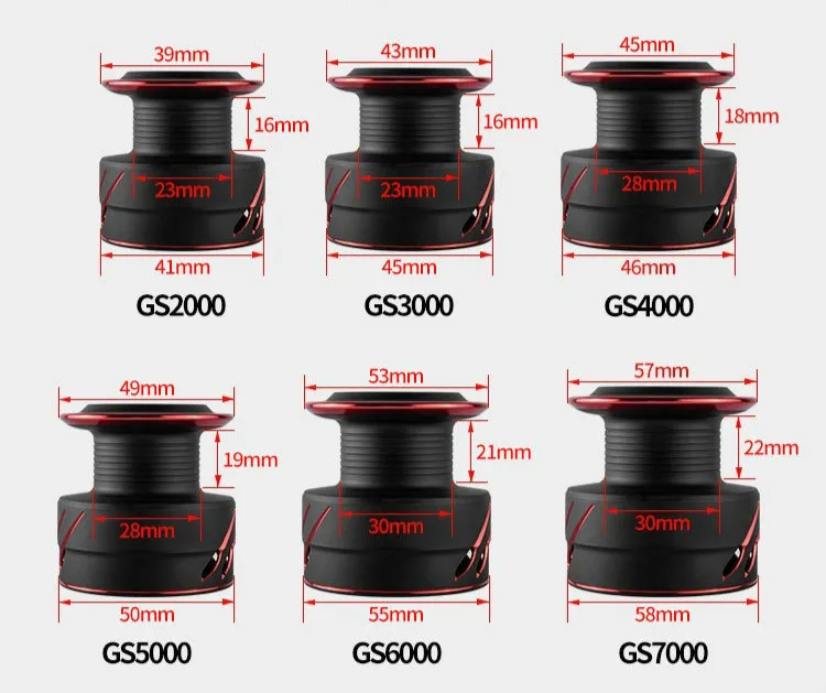 Рыболовная катушка GS спиннинговая без зазора для морской рыбалки дальнего