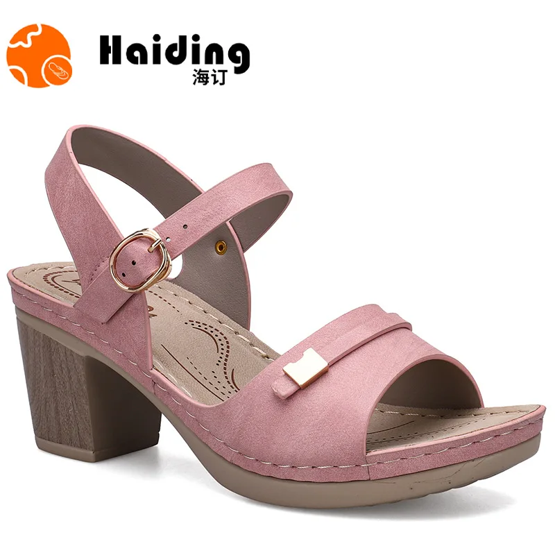 

2021 New Women's Sandals Thick Heel Bohemian Casual Comfortable Light Women's Shoes Low Price Women's Shoes