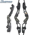 Стойка для лука ILF 19 дюймов, алюминиевая и деревянная ручка, изогнутая ручка для американского охотничьего лука