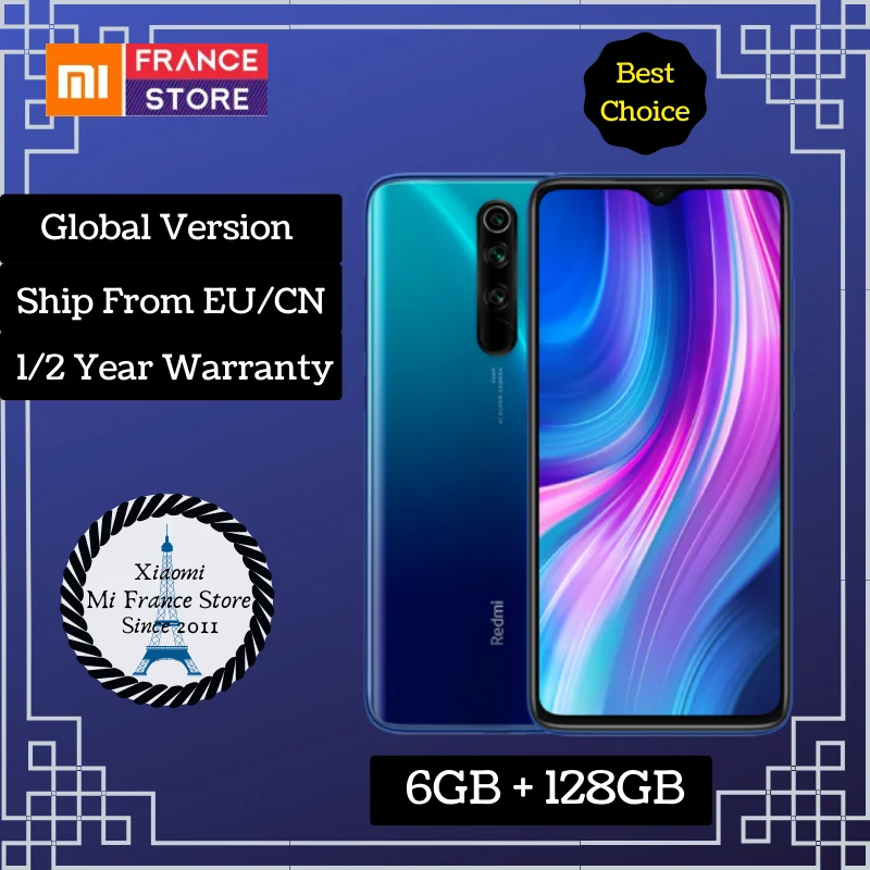 Xiaomi Redmi Note 8 Pro 128 ГБ глобальная версия смартфон Helio G90T четыре ядра 6 53 дюйма 64 мп 4500