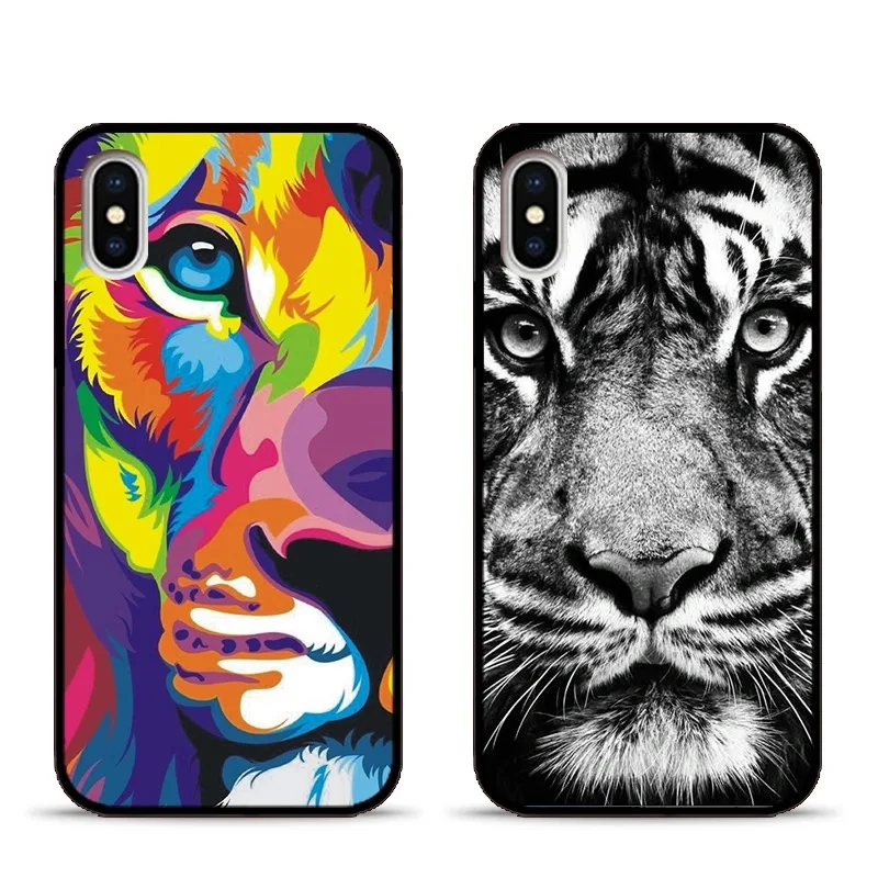 Роскошный мягкий силиконовый чехол для телефона из ТПУ с тигром iPhone 12Pro Max 12 Mini XR X