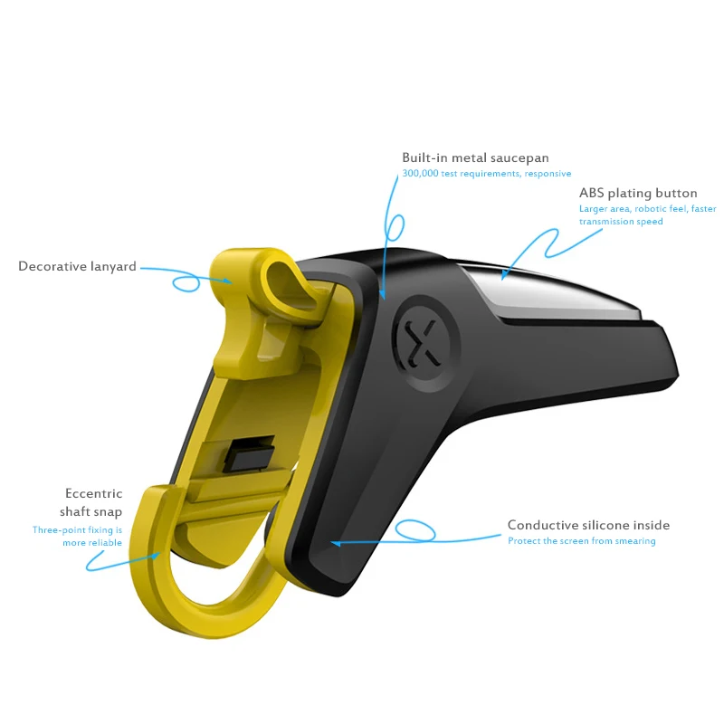 Mobile Game Controller Auxiliary Gamepad PUBG Shooting 1 Pair Left and Right Fire Button For Smartphone TXTB1 | Мобильные телефоны