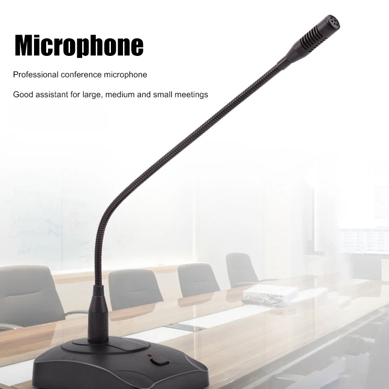 

Flexible Stand Desktop Gooseneck Wired Microphone Table Stand Corded Voice Condenser Mic For Computer PC Desktop Notebook