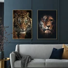 Африканские Дикие природы в темноте тигра фотообои плакаты и печать на стене декоративные картины для дома