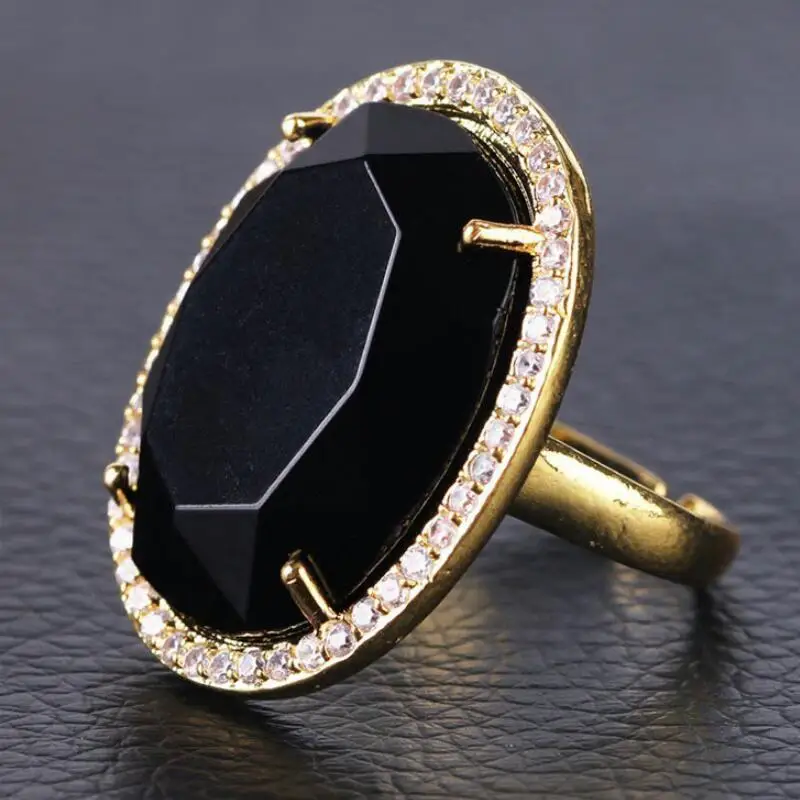 Высокое качество модный Регулируемый натуральный Овальный полудрагоценный