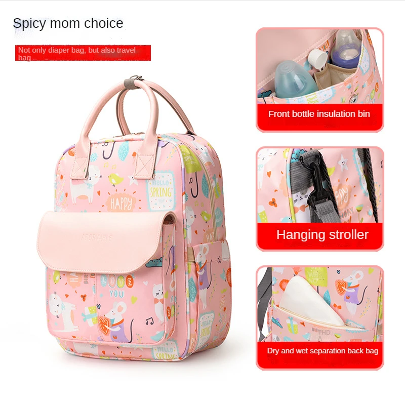 

Nappy Backpack Mummy Large Capacity Bag Mom Baby Multi-function Waterproof Outdoor Travel Diaper Bag For Maternity Baby Care Bag