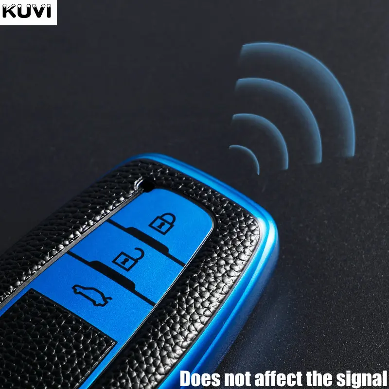 Кожаный чехол из ТПУ для автомобильного ключа с дистанционным управлением