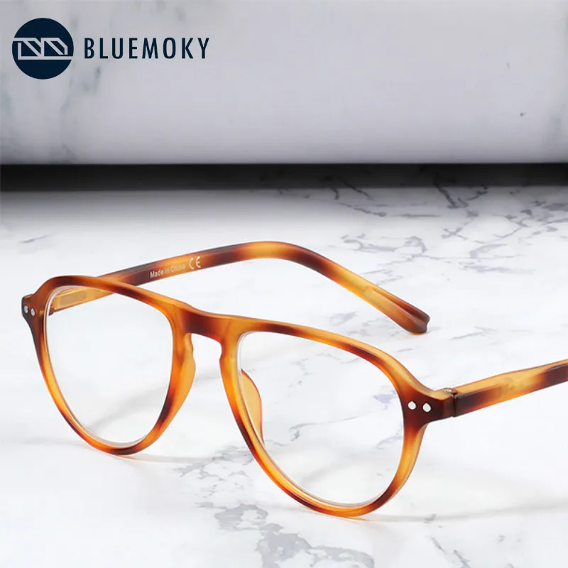 Купи BLUEMOKY Pilot Anti Blue Light Glasses Women Computer Gaming Spectacles Frame Men Blue Light Blocking Optical Myopia Eyewear за 533 рублей в магазине AliExpress