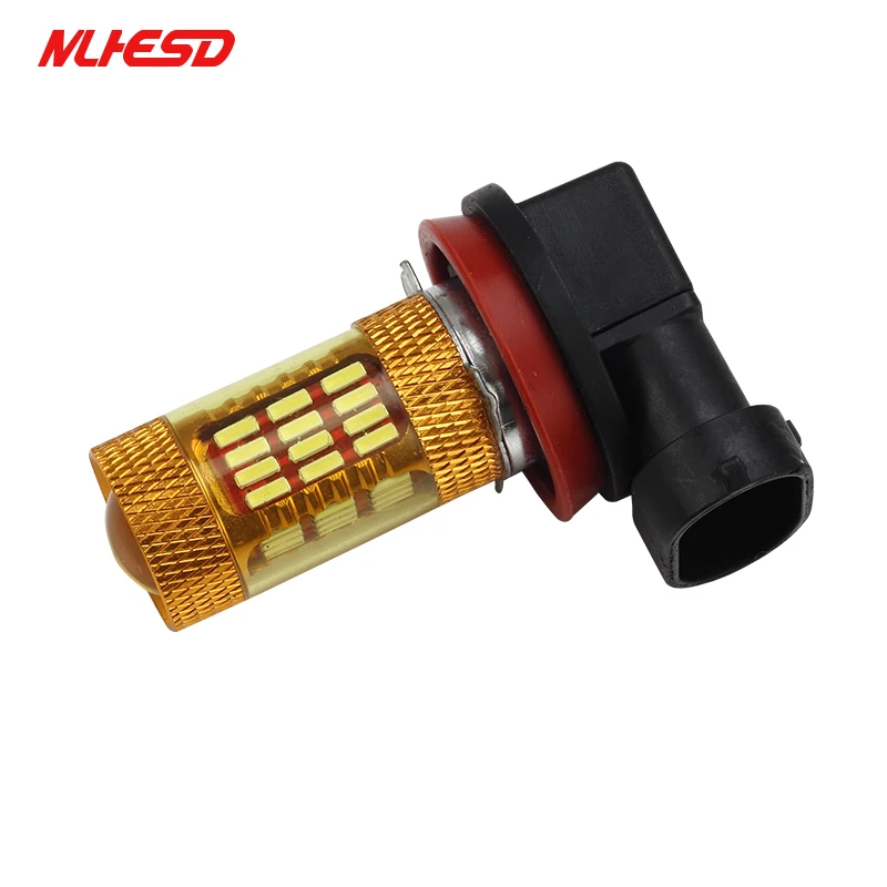 1 автомобильная светодиодная противотуманная фара белый свет 60smd 4014 LED H7 9006 H4 H8 H11