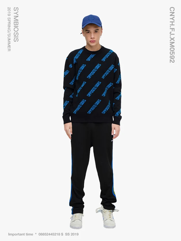 Viishow мужской свитер с буквенным принтом и круглым вырезом бренд Pull Homme Hiver новинка