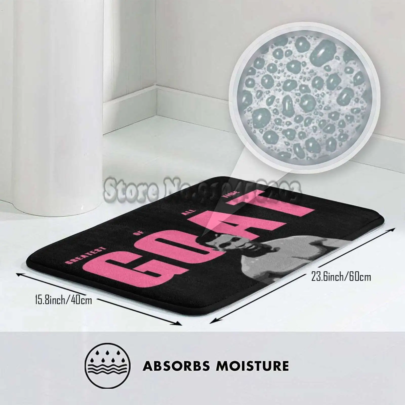 Железный Козий черный и розовый коврик для двери гостиной спальни впитывающий