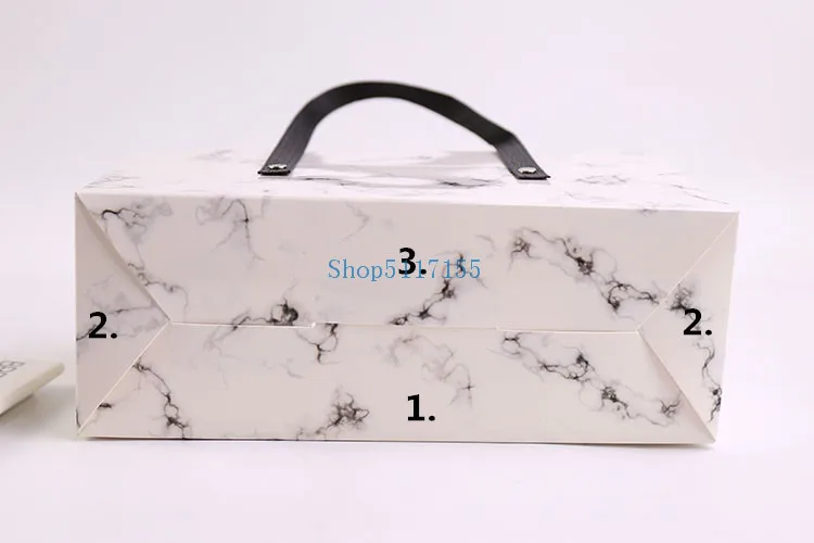 50 шт Элегантный мраморный дизайн закручиватель для рулета коробка с ручкой