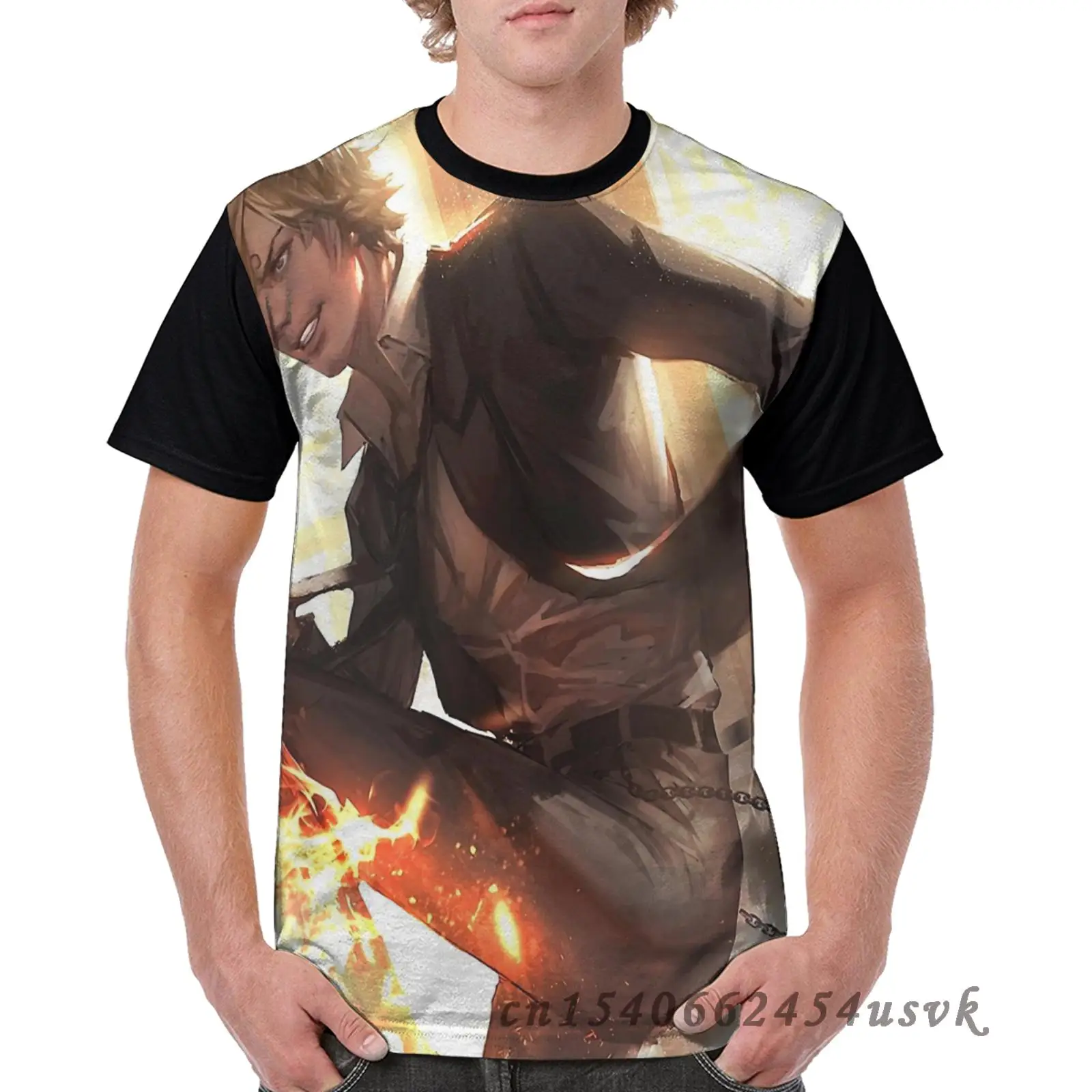 Забавная семейная Одинаковая одежда мужская футболка Sanji женская со сплошным