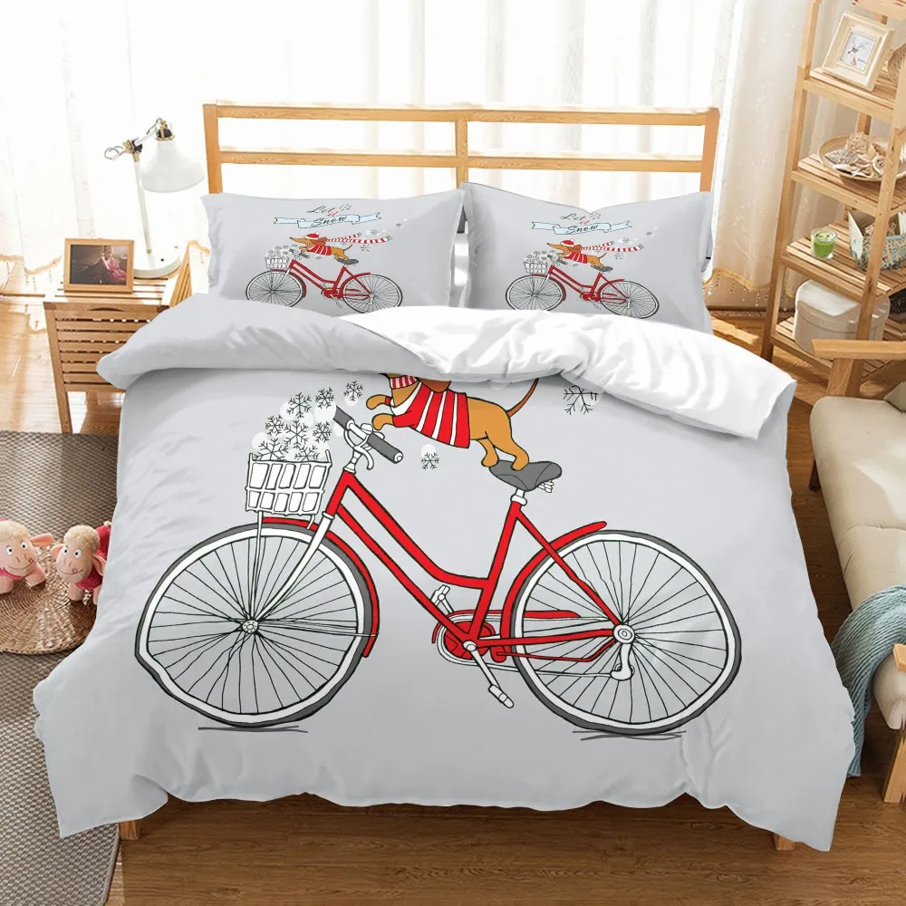 Забавные постельные принадлежности для собак такса колбаса собаки пододеяльник