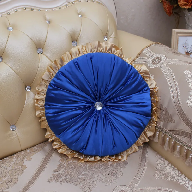 Круглая атласная Подушка в европейском стиле с изображением тыквы на талию