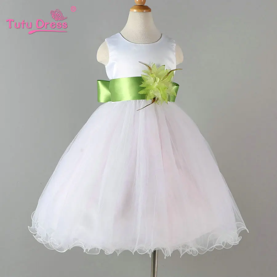 Детское платье для девочек свадебное с бабочками маленьких на день рождения